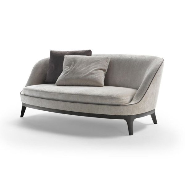 Japandi Neutral Abstract 2 Seater Sofa