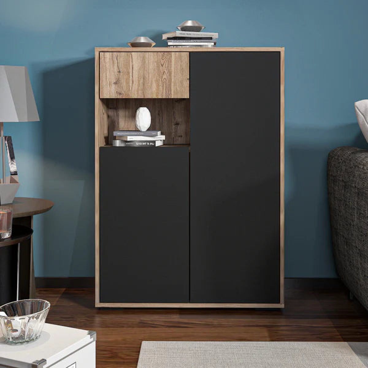MDF wooden cabinet with melamine layer - KYN-136 - Image 1