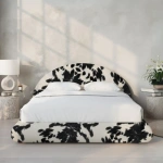 Luna Bed Set: Bed Frame + Headboard | White - Image 5