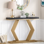 Console Table, 42? Modern Faux Marble Entryway Sofa Table - Image 6