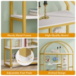 Bookshelf, 9-Tier Modern bookcase with Open Shelves - Image 7