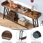 Console Table, 2-Tier Narrow Sofa Table Behind Couch Entryway Table - Image 6