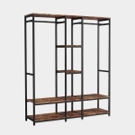 Freestanding Closet Organizer, Double Rod Clothes Rack - Image 4