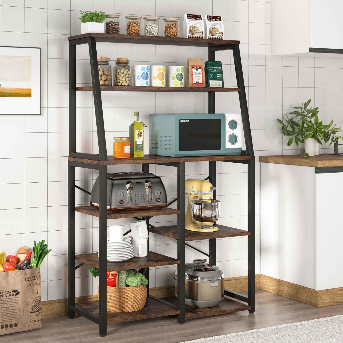 Kitchen Baker?s Rack, 8-Tier Microwave Oven Stand - Image 4