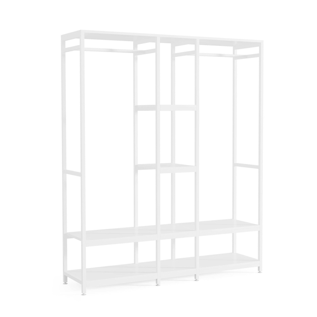 Freestanding Closet Organizer, Double Rod Clothes Rack - Image 11