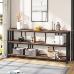 Console Table, 70.9? Sofa Table, 3 Tiers Narrow Long Sofa Table - Image 5