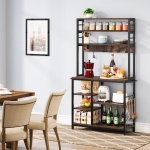 8-Tier Kitchen Baker?s Rack with Power Outlet & Hooks - Image 4