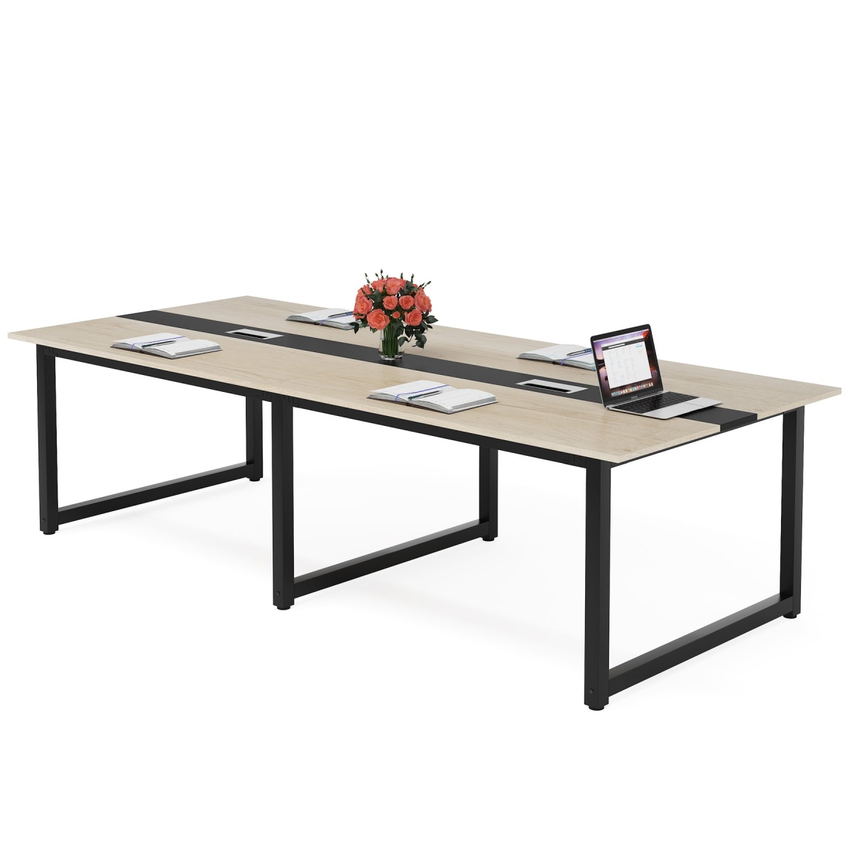 Conference Table, 8FT Rectangle Meeting Table Seminar Table - Image 8