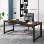 Conference Table, Rectangular Meeting Seminar Table Boardroom Desk - Image 4