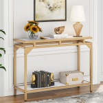 Console Table, 40? Entryway Sofa Table with 2 Tier Storage Shelf - Image 2