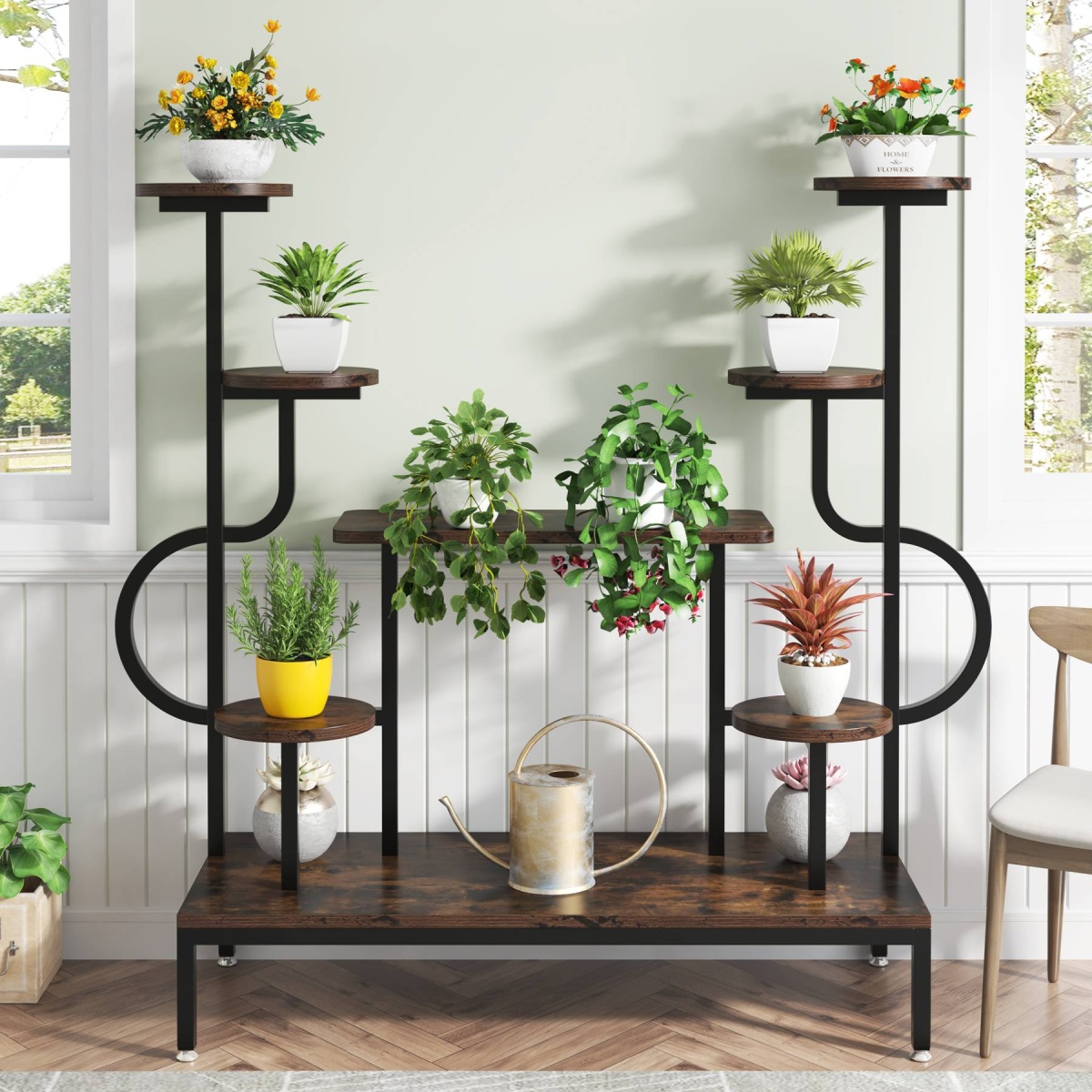 Plant Stand, 8-tier Potted Ladder Holder Flower Rack Shelves - Image 4