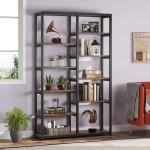 Bookshelf Bookcase, 10-Open Shelf Etagere Bookcase - Image 4