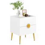 Nightstands, Modern Bedside Table with 2 Drawers - Image 9