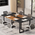 Conference Table, 6FT Rectangle Meeting Table for 8 People - Image 4