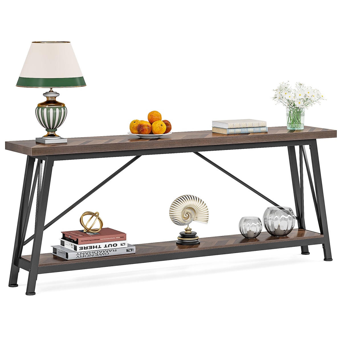Console Table, 70.9 Inches Extra Long Sofa Table Behind Couch - Image 14