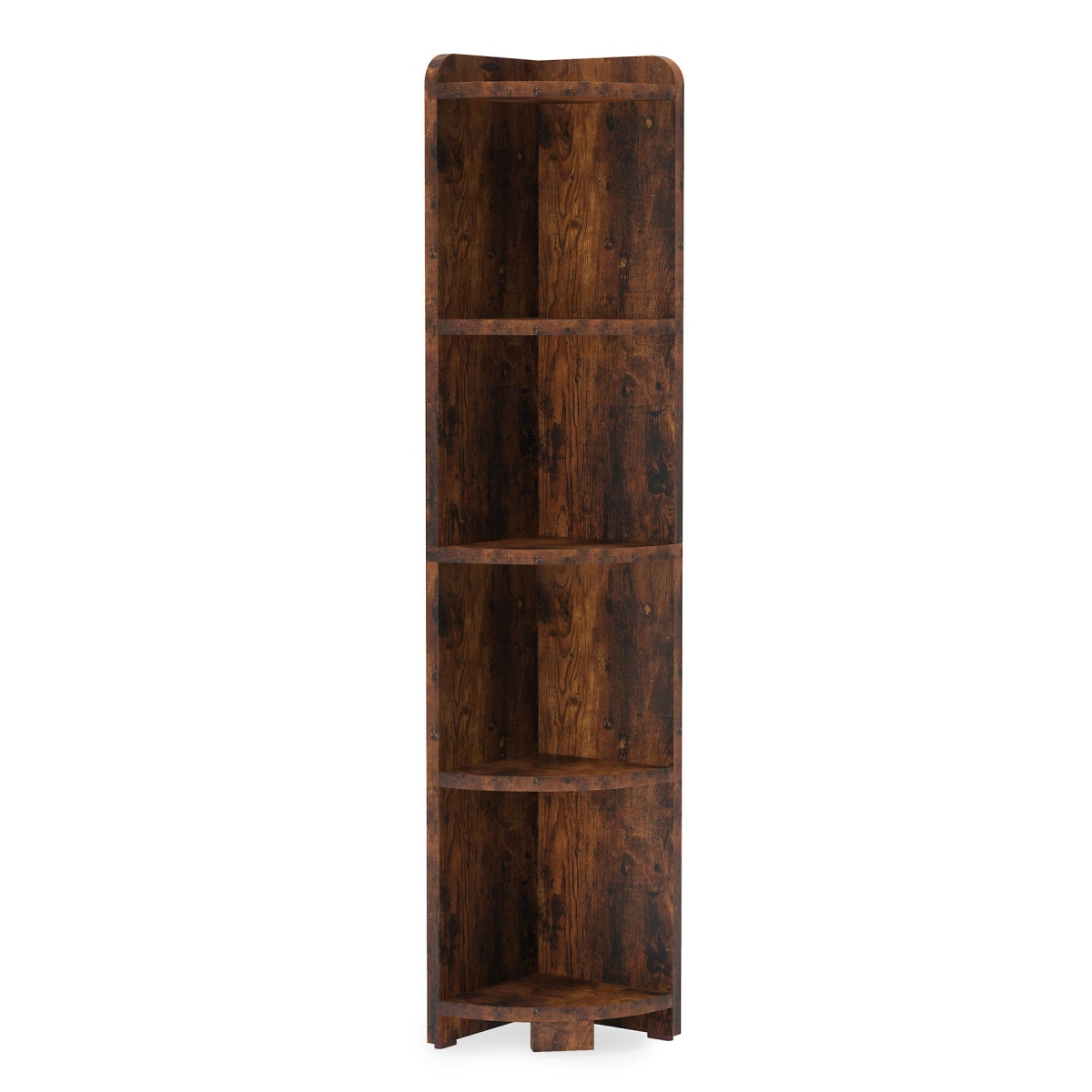 Corner Shelf, 5 Tier Wood Wall Corner Bookshelf Storage Rack - Image 11