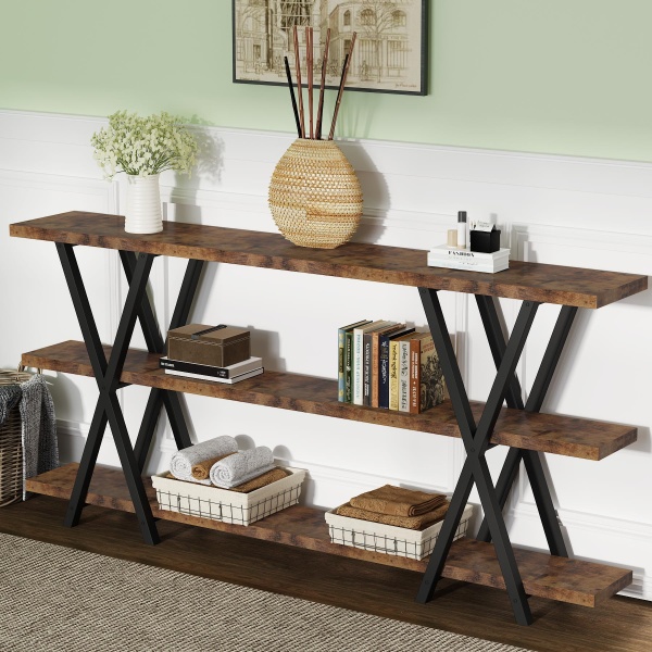 Console Table, 70.9? Narrow Long Sofa Table TV Stand