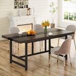 Dinning Table, 70? Home & Kitchen Table with Metal Frame