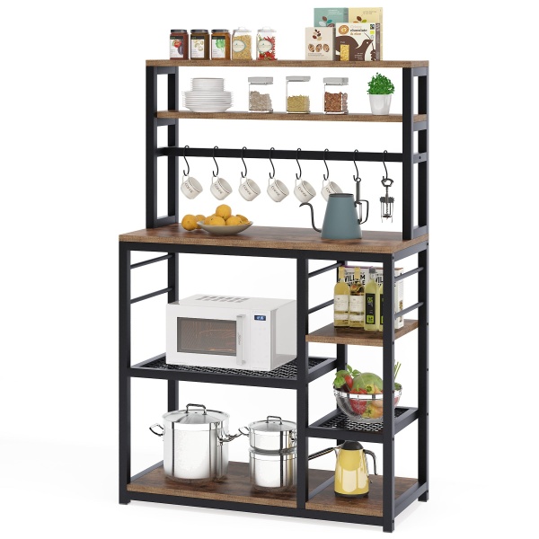 Kitchen Baker?s Rack, 5-Tier Microwave Cart Oven Stand