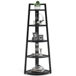 Corner Shelf, 70? Tall Corner Ladder Shelf Small Bookshelf - Image 10