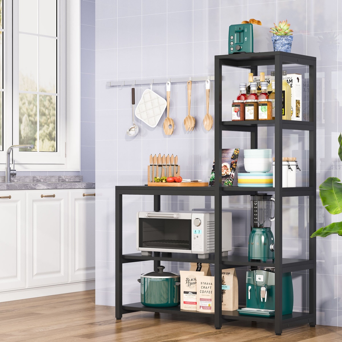 Kitchen Baker?s Rack, 5-Tier Microwave Oven Stand Shelf - Image 10