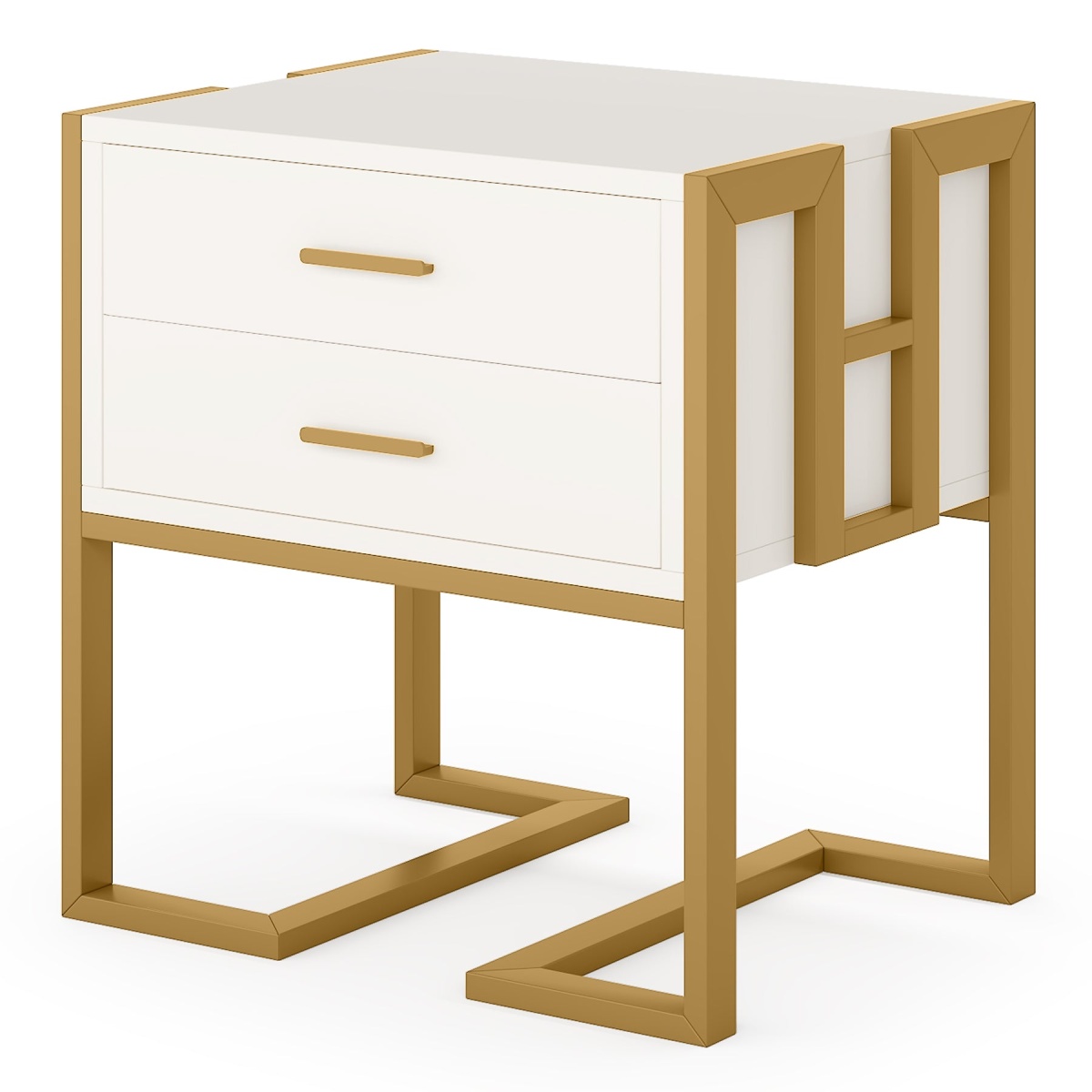Nightstand, 21? Wide Bedside End Table with 2-Drawer - Image 2