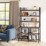 Bookshelf, 6-Tier Standing Etagere Bookcase Storage Rack - Image 9