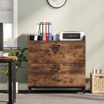 File Cabinet, 2 Drawer Lateral Filing Organization Storage Cabinet - Image 5