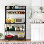 Kitchen Baker?s Rack, 5-Tier Microwave Oven Stand with Hutch - Image 5