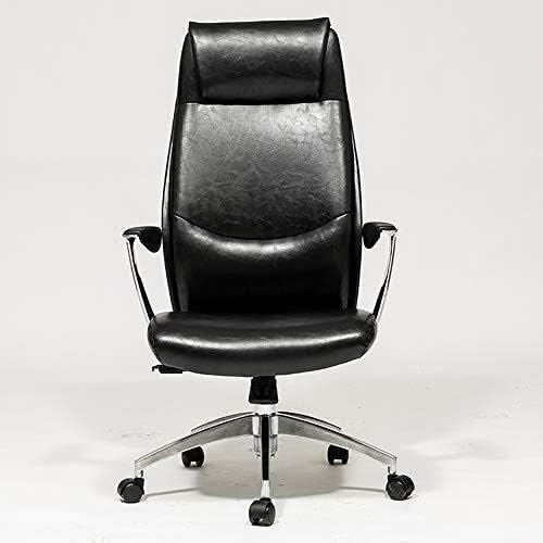 TDF Faux Leather Swivel Reclining Office Chair with Adjustable Height and Locking Function High Back Reclining