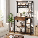 Kitchen Baker?s Rack, 70.9? Kitchen Storage Shelf with Drawer & Hutch - Image 4