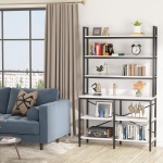Bookshelf, 6-Tier Standing Etagere Bookcase Storage Rack - Image 6