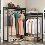 Free Standing Closet Organizer, Heavy Duty Wardrobe Closet - Image 5