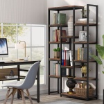 6-Tier Bookshelf 70.9 inch Tall Bookcase, 12-Shelf Display Shelves - Image 5