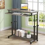 Height Adjustable Desk, Rolling Standing Desk Portable Desk - Image 13