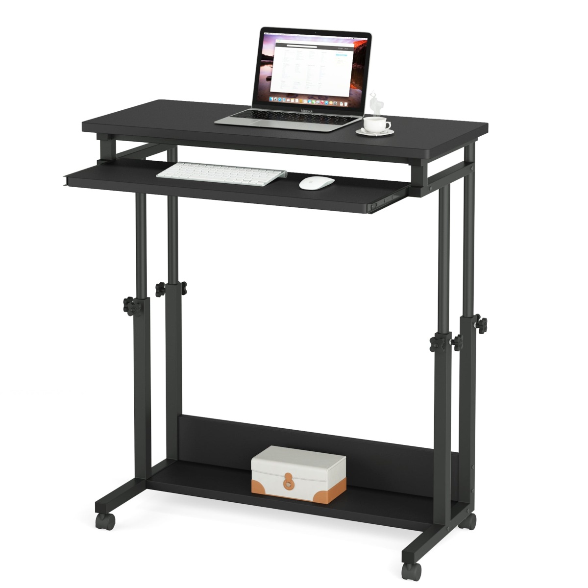 Height Adjustable Desk, Rolling Standing Desk Portable Desk - Image 10