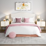 Nightstand, 21? Wide Bedside End Table with 2-Drawer - Image 9