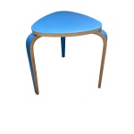 triangular shaped Brown Coffee Table for Living Room Wooden chair Home Furniture for Bedroom Kitchen Office - Image 9