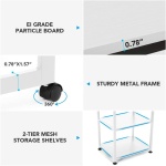 Rotating Desk, 360? Rotating Reversible L-Shaped Corner Desk - Image 7