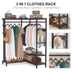 Freestanding Closet Organizer, Corner L Shape Clothes Rack - Image 6