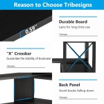 Corner Bookshelf, 6-Tier Bookcase Corner Storage Display Stand - Image 6