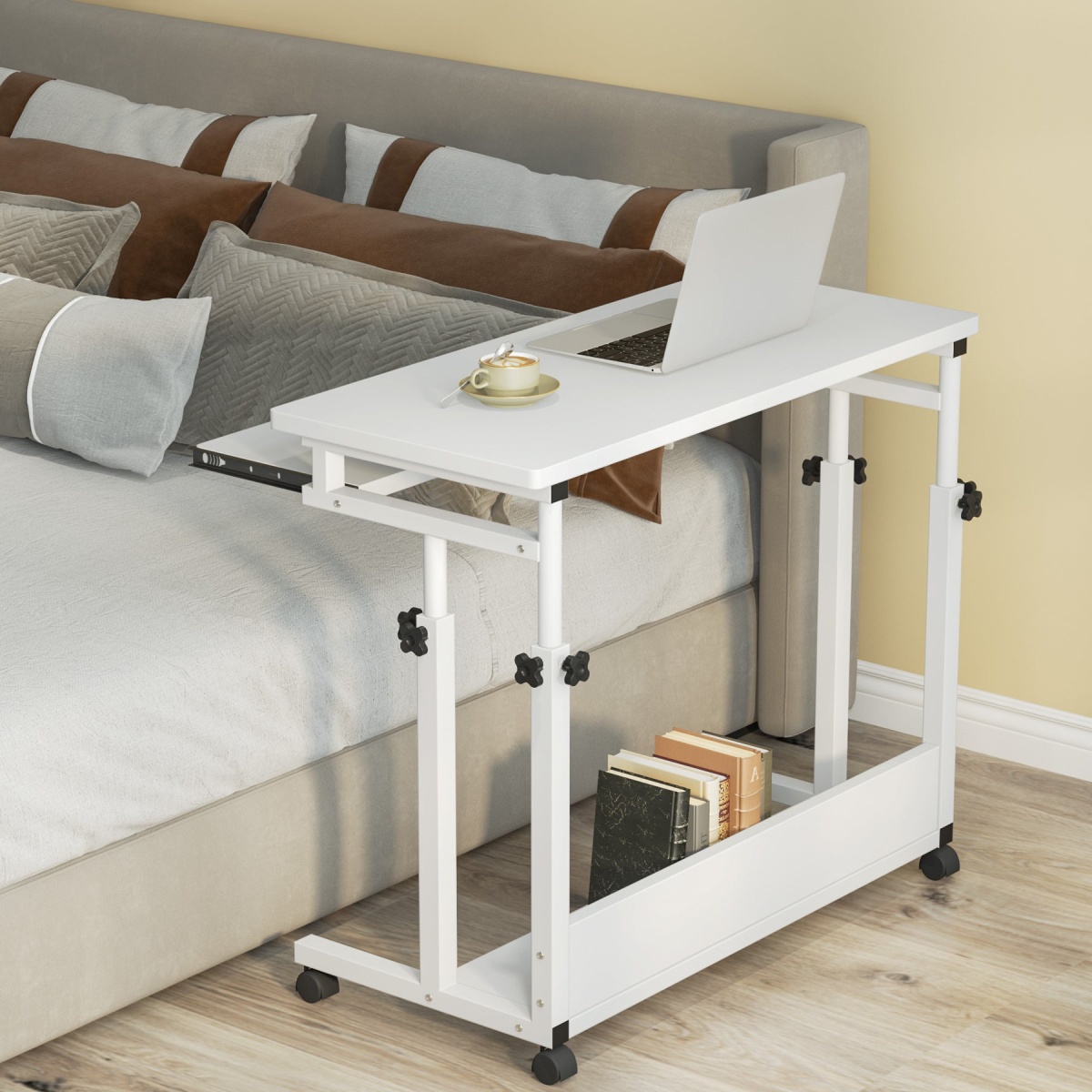 Height Adjustable Desk, Rolling Standing Desk Portable Desk - Image 9