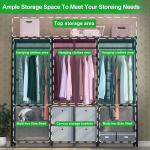 Freestanding Closet Organizer, Heavy Duty Clothes Closet - Image 5
