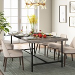 Dining Table, Industrial Breakfast Dinner Table for 6-8 people - Image 9