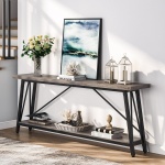 Console Table, 70.9 Inches Extra Long Sofa Table Behind Couch - Image 9
