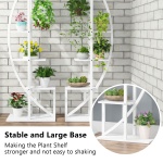 Plant Stand, 5-Tier Curved Flower Display Shelf Pack of 2 - Image 8