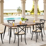 Dining Table, 70.9? Kitchen Dinner Table for 6 to 8 People - Image 5
