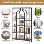 Bookshelf, 70.9? Etagere Bookcase Open Display Shelf - Image 7