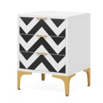 Nightstand, Modern 3-Drawer End Table Bedside Table for Bedroom - Image 2
