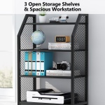 File Cabinet, 2 Drawer Vertical Filing Cabinet with Bookshelf - Image 6